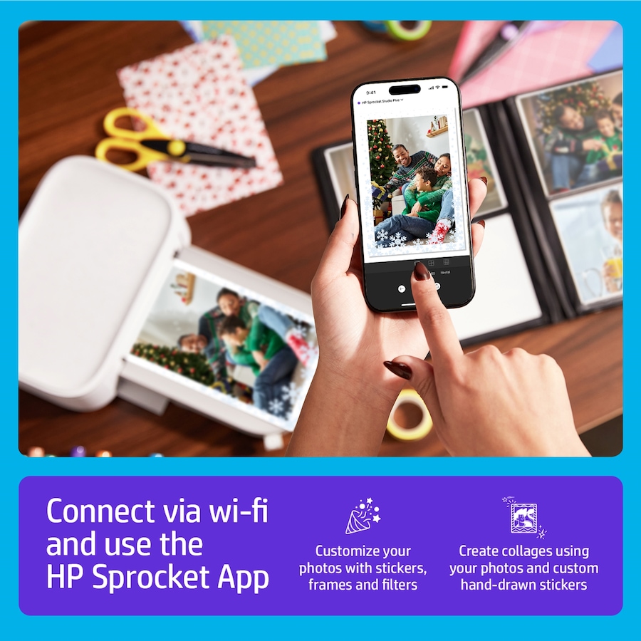 Image 870787_ALTMORE8.jpg, Product 870-787 / Price $206.99, HP Sprocket Studio Plus 4x6” Instant Photo Printer – Wirelessly Prints from iOS & Android Device from HP - Hewlett Packard on TSC.ca's Toys & Hobbies department