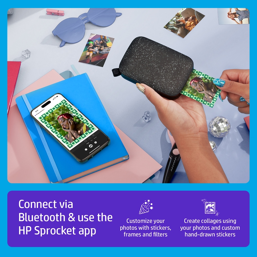 Image 870790_ALTMORE34.jpg, Product 870-790 / Price $129.99, HP Sprocket Portable 2x3" Instant Photo Printer (Blush Pink), Prints From iOS or Android Devices from HP - Hewlett Packard on TSC.ca's Toys & Hobbies department