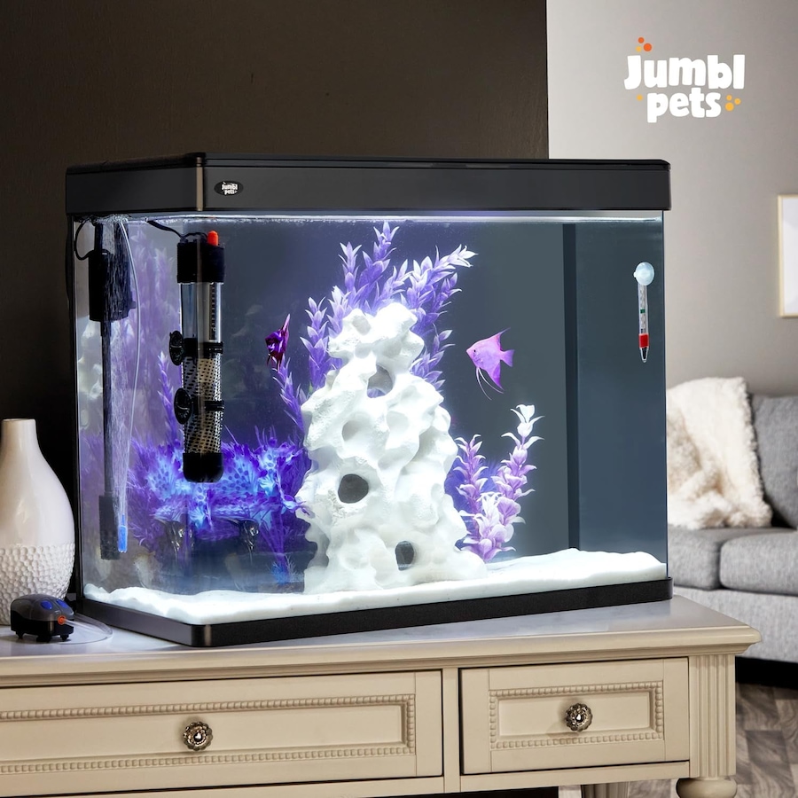 Image 870802_ALTMORE11.jpg, Product 870-802 / Price $149.99 - $259.99, JumblPets Premium Fish Aquarium Kit, Complete Glass Fish Tank Kit w/LED Lighting & More (7 Gallon) from Jumbl on TSC.ca's Home & Garden department