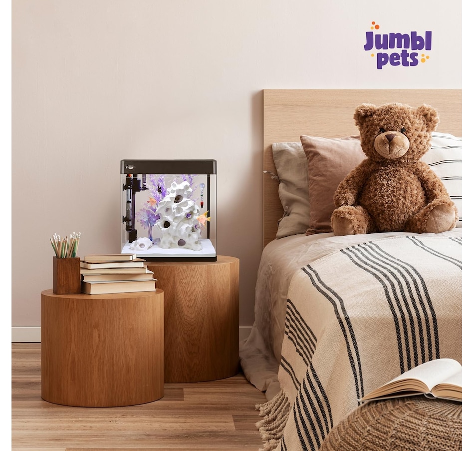Image 870802_ALTMORE7.jpg, Product 870-802 / Price $149.99 - $259.99, JumblPets Premium Fish Aquarium Kit, Complete Glass Fish Tank Kit w/LED Lighting & More (7 Gallon) from Jumbl on TSC.ca's Home & Garden department