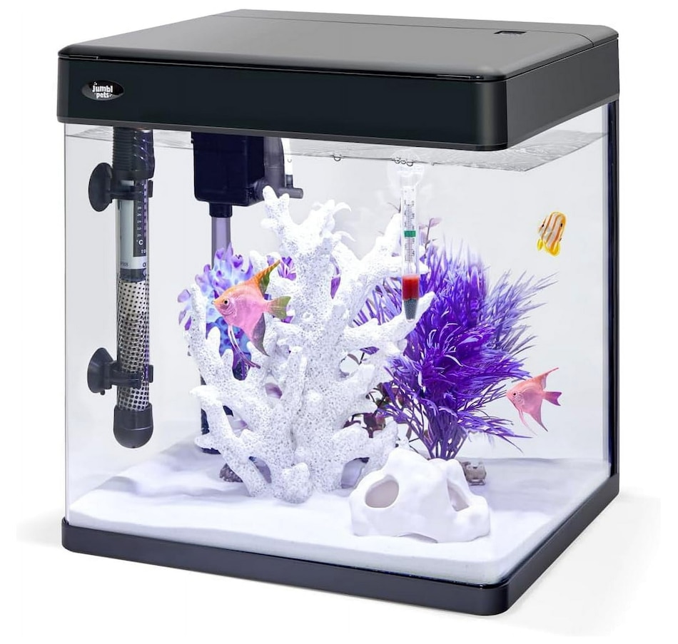 Image 870802_ST01.jpg, Product 870-802 / Price $149.99 - $259.99, JumblPets Premium Fish Aquarium Kit, Complete Glass Fish Tank Kit w/LED Lighting & More (7 Gallon) from Jumbl on TSC.ca's Home & Garden department