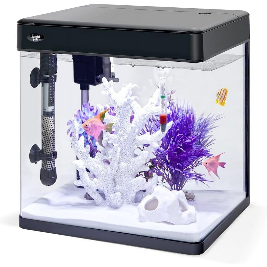 Image 870802_ST01.jpg, Product 870-802 / Price $149.99 - $259.99, JumblPets Premium Fish Aquarium Kit, Complete Glass Fish Tank Kit w/LED Lighting & More (7 Gallon) from Jumbl on TSC.ca's Home & Garden department