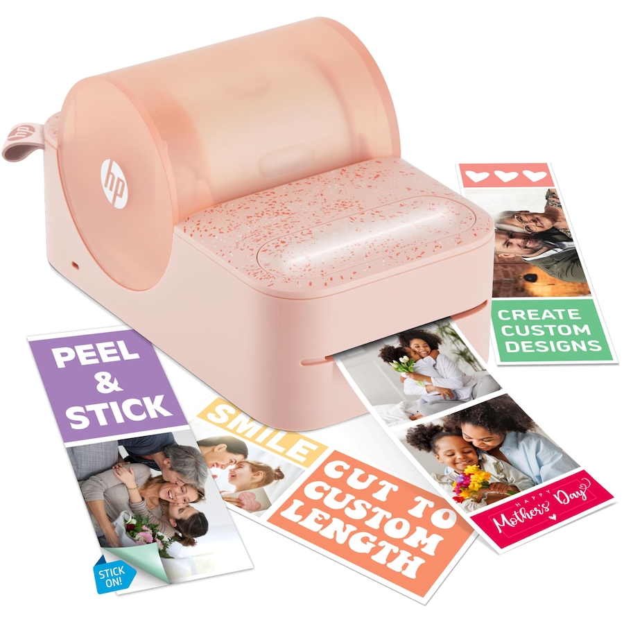 Image 870812_ST01.jpg, Product 870-812 / Price $179.99, HP Sprocket Panorama Instant Label Printer & Photo Printer 2” x .5”- 9” - Pink from HP - Hewlett Packard on TSC.ca's Toys & Hobbies department