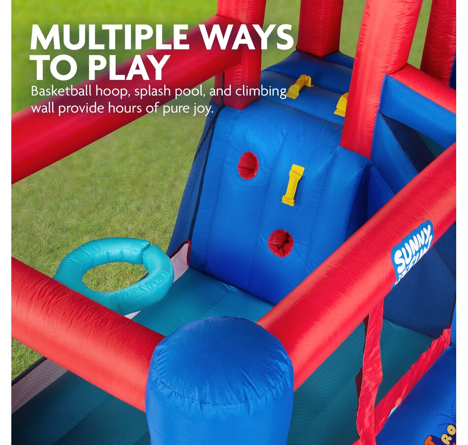 Image 870828_ALTMORE2.jpg, Product 870-828 / Price $740.99, Sunny & Fun Big Time Bounce-A-Round Inflatable Water Slide Park with Bounce House - Green from Sunny & Fun on TSC.ca's Home & Garden department