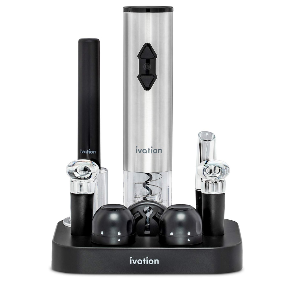 Image 870849_ST01.jpg, Product 870-849 / Price $69.99, Ivation 9-Piece Wine Gift Set, Wine Set with Electric Wine Opener, Wine Aerator Pourer and More from Ivation on TSC.ca's Kitchen department