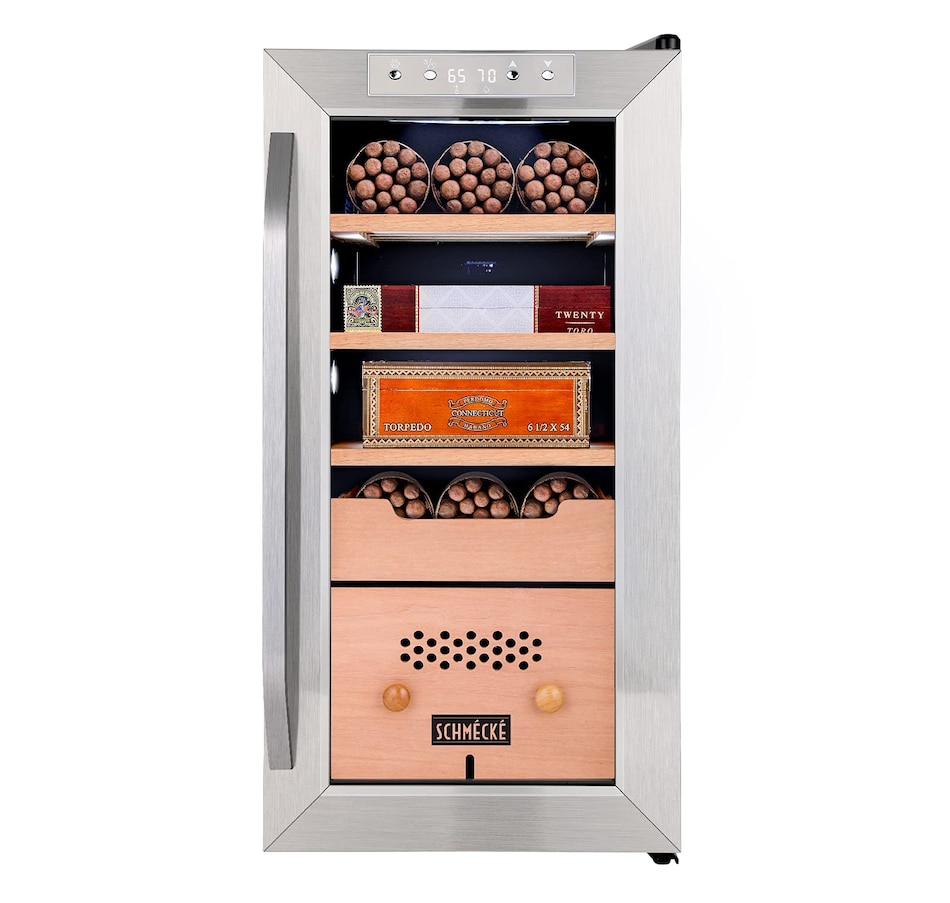 Image 870861.jpg, Product 870-861 / Price $699.99 - $799.99, Schmecke 400 Cigar Humidor Cabinet with 3 in 1 Precise Cooling, Heating & Humidity Control from Schmécké on TSC.ca's Kitchen department