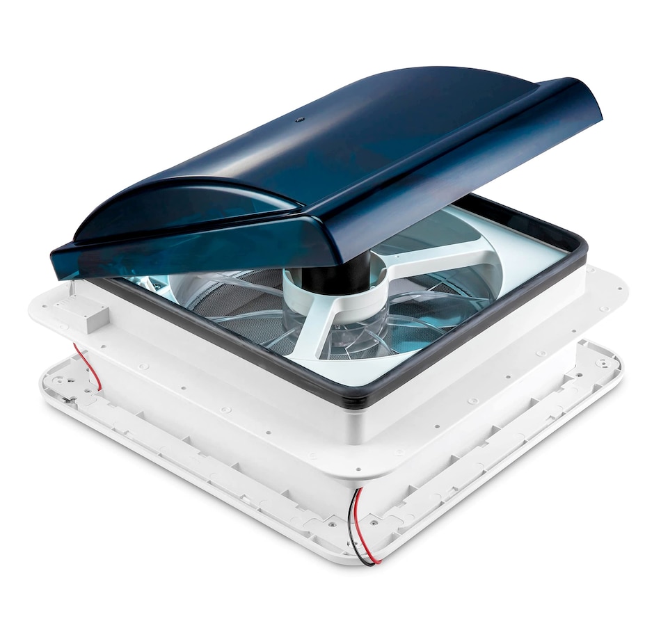 Image 870867_ST01.jpg, Product 870-867 / Price $229.99 - $249.99, Hike Crew 14” RV Roof Vent Fan, 12V Manual Camper Fan with 3-Speeds & LED Light - Smoked Lid from Hike Crew on TSC.ca's Home & Garden department