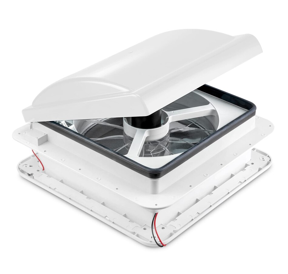 Image 870867_ST02.jpg, Product 870-867 / Price $229.99 - $249.99, Hike Crew 14” RV Roof Vent Fan, 12V Manual Camper Fan with 3-Speeds & LED Light - Smoked Lid from Hike Crew on TSC.ca's Home & Garden department
