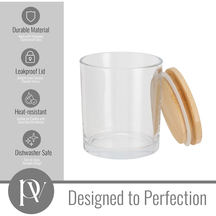 Image 870876_ALTMORE2.jpg, Product 870-876 / Price $54.99, Pavelle 10 oz. Clear Glass Candle Jars with Lids, Candle Jars For Making Candles and Storage, 12 Pcs from Pavelle on TSC.ca's Toys & Hobbies department
