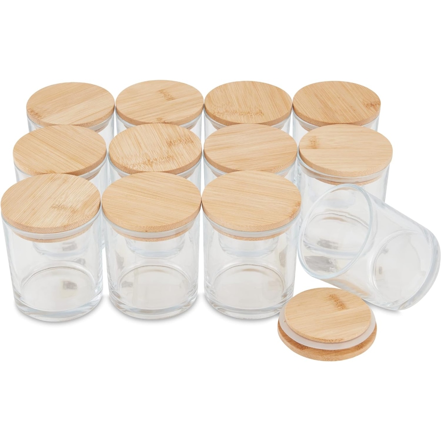 Image 870876_ST01.jpg, Product 870-876 / Price $54.99, Pavelle 10 oz. Clear Glass Candle Jars with Lids, Candle Jars For Making Candles and Storage, 12 Pcs from Pavelle on TSC.ca's Toys & Hobbies department