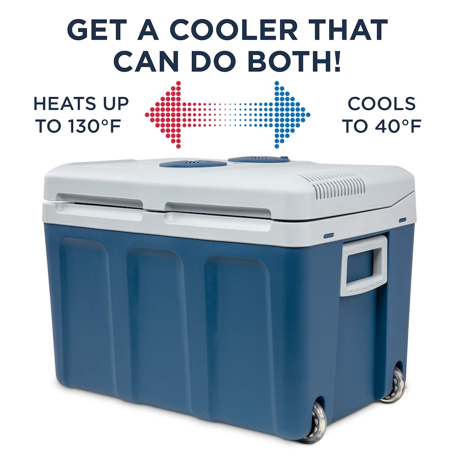 Image 870879_ALTMORE2.jpg, Product 870-879 / Price $289.99, Ivation Electric Cooler & Warmer, 45 L Portable Thermoelectric 12 Volt Cooler with Wheels - Blue from Ivation on TSC.ca's Kitchen department