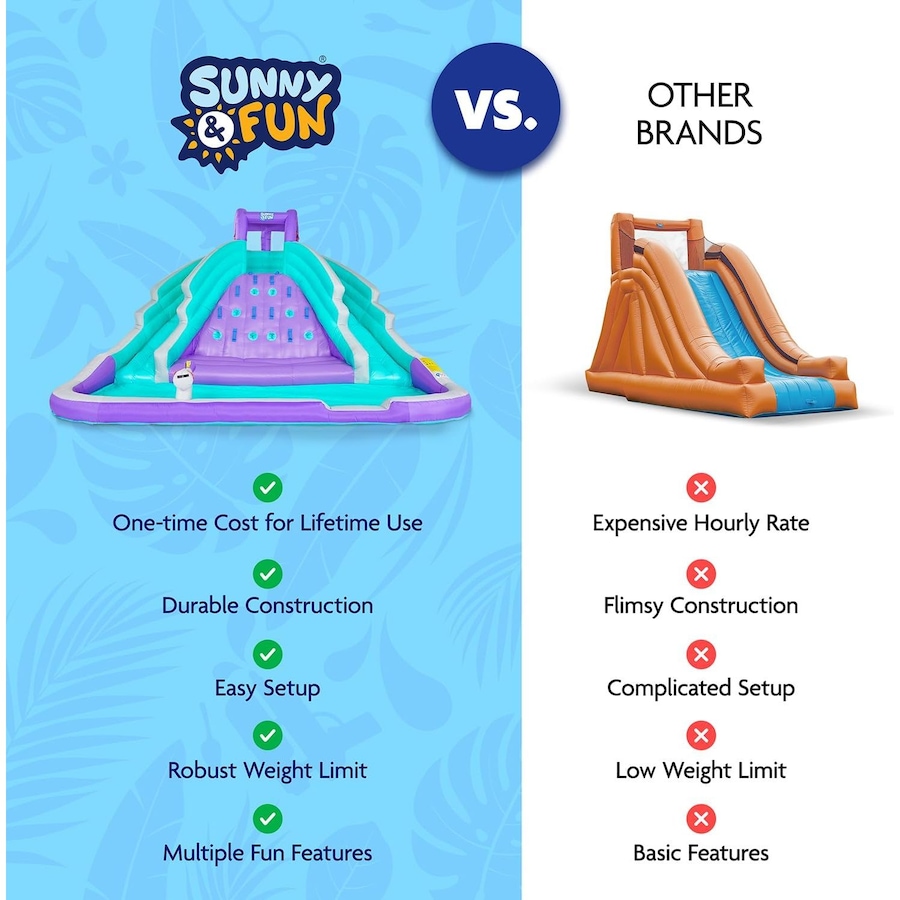 Image 870884_ALTMORE19.jpg, Product 870-884 / Price $749.99, Sunny & Fun Ultra Climber Inflatable Water Slide Park with Climbing Wall, Slides & Pool - Red/Blue from Sunny & Fun on TSC.ca's Home & Garden department