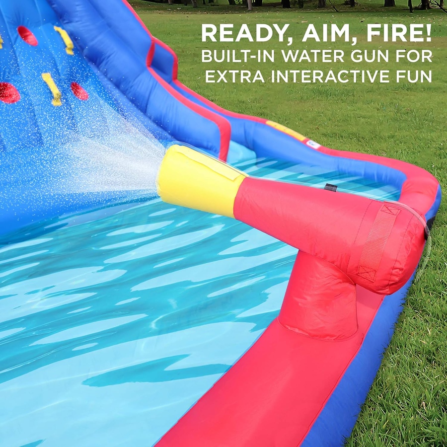 Image 870884_ALTMORE26.jpg, Product 870-884 / Price $749.99, Sunny & Fun Ultra Climber Inflatable Water Slide Park with Climbing Wall, Slides & Pool - Red/Blue from Sunny & Fun on TSC.ca's Home & Garden department