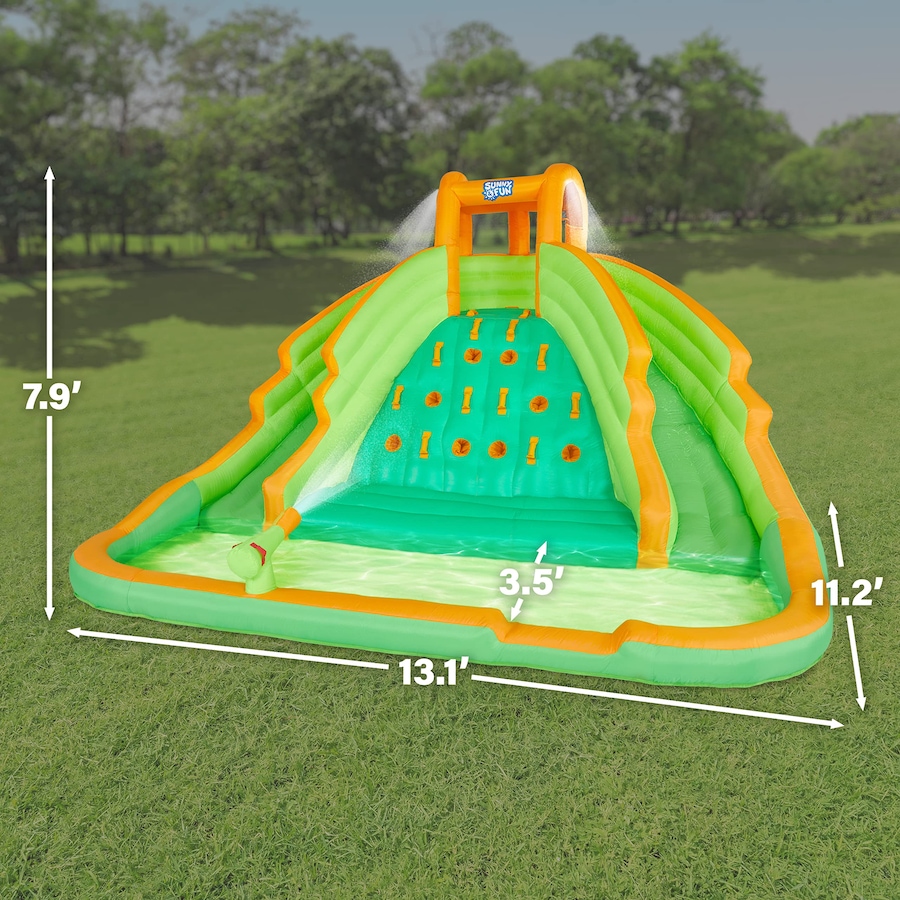 Image 870884_ALTMORE6.jpg, Product 870-884 / Price $749.99, Sunny & Fun Ultra Climber Inflatable Water Slide Park with Climbing Wall, Slides & Pool - Red/Blue from Sunny & Fun on TSC.ca's Home & Garden department