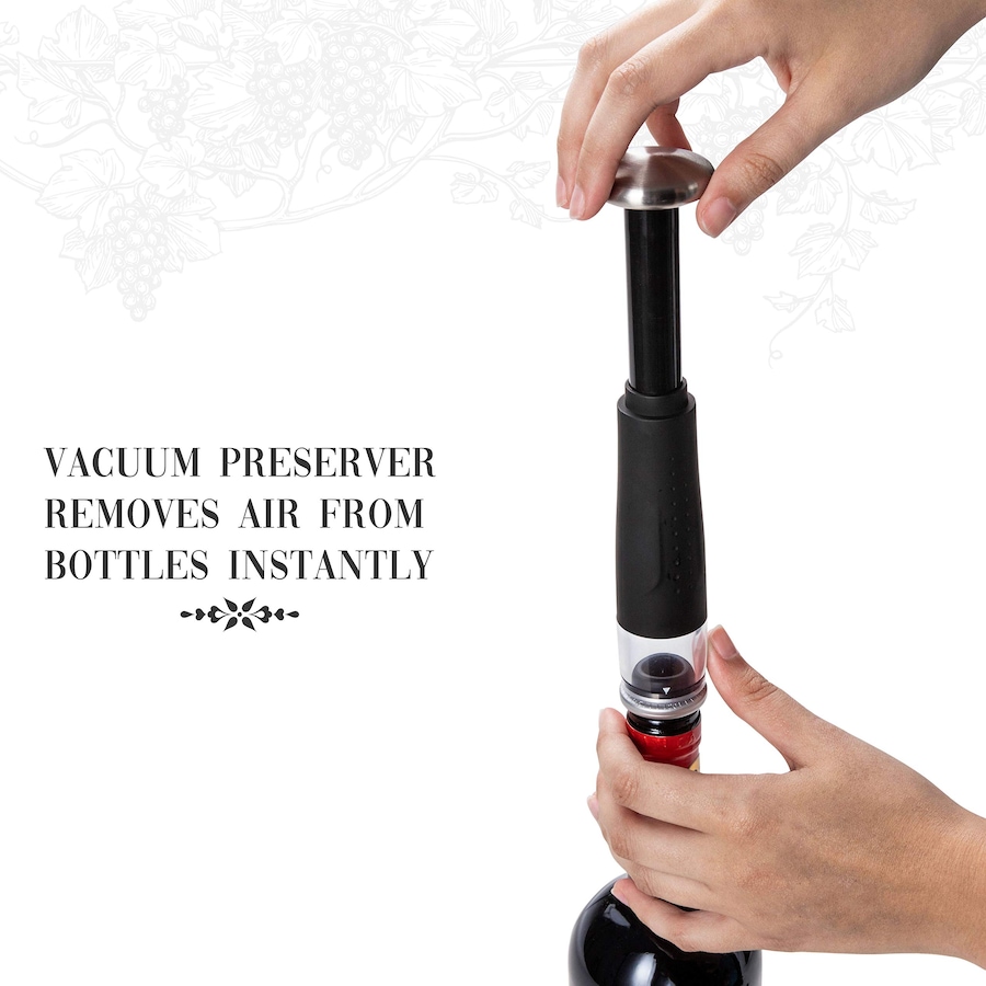 Image 870885_ALTMORE3.jpg, Product 870-885 / Price $69.99, Ivation 7-Piece Wine Gift Set with Electric Bottle Opener, Wine Aerator, Foil Cutter & More - Black from Ivation on TSC.ca's Kitchen department