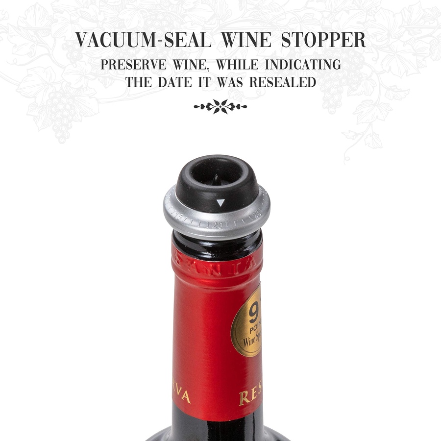 Image 870885_ALTMORE6.jpg, Product 870-885 / Price $69.99, Ivation 7-Piece Wine Gift Set with Electric Bottle Opener, Wine Aerator, Foil Cutter & More - Black from Ivation on TSC.ca's Kitchen department