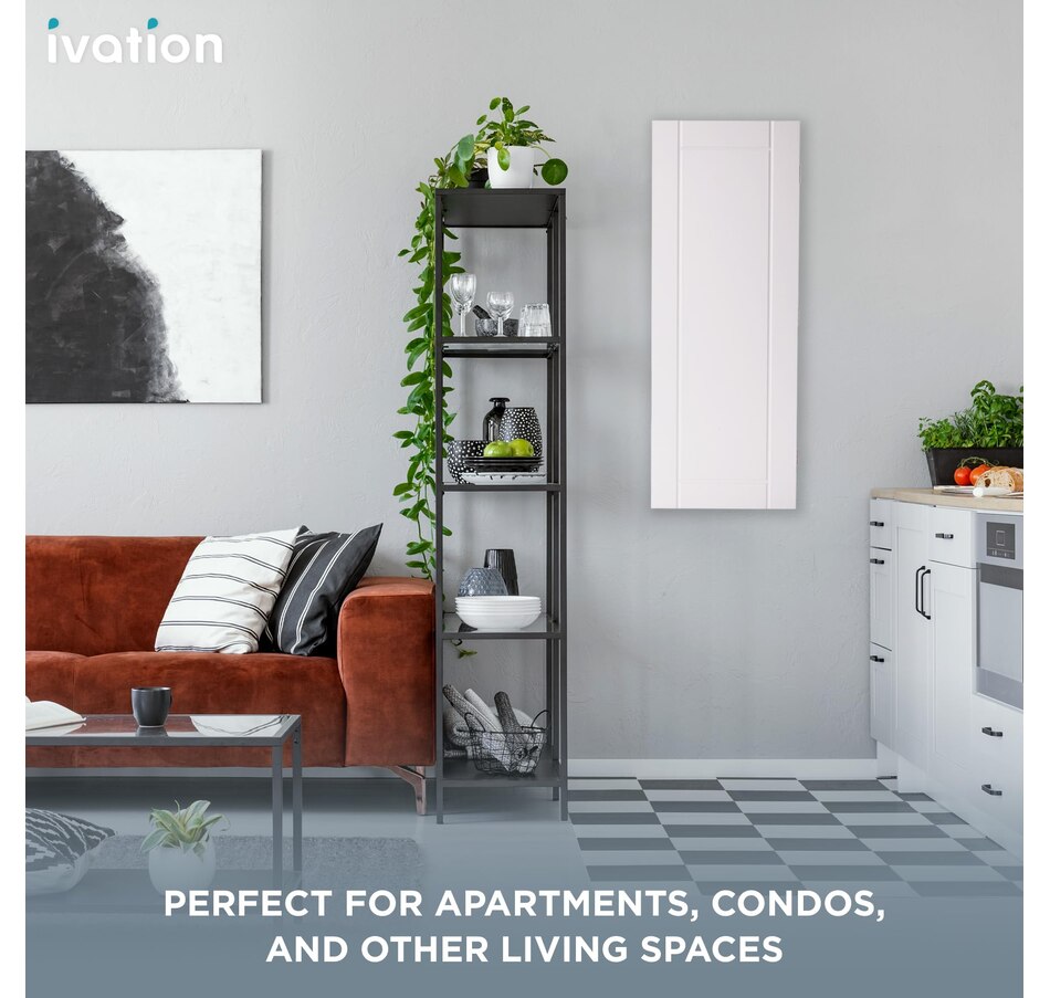 Image 870899_ALTMORE17.jpg, Product 870-899 / Price $239.99, Ivation Ironing Board, Wall Mounted Ironing Board Cabinet W/Left Side Door & Release Lever, White from Ivation on TSC.ca's Home & Garden department