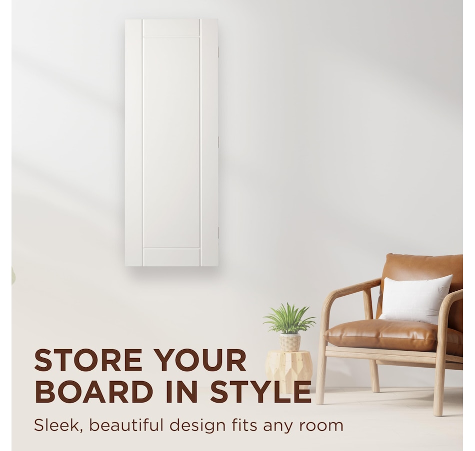 Image 870899_ALTMORE19.jpg, Product 870-899 / Price $239.99, Ivation Ironing Board, Wall Mounted Ironing Board Cabinet W/Left Side Door & Release Lever, White from Ivation on TSC.ca's Home & Garden department