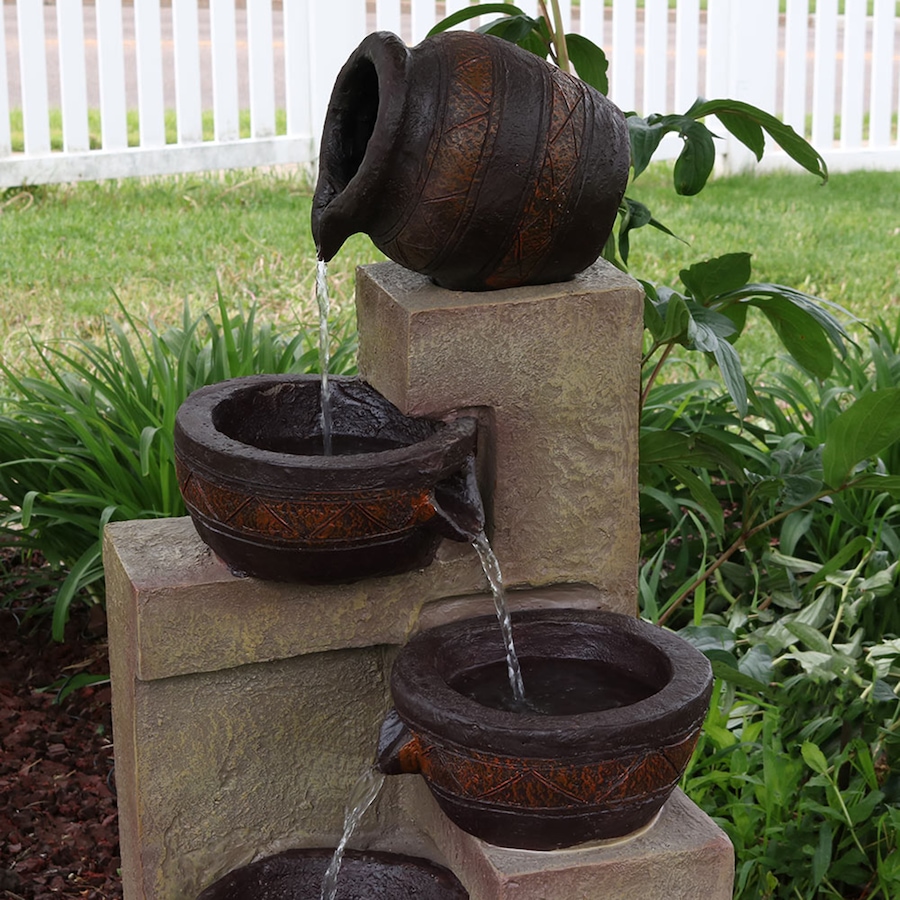 Image 872871_ALTMORE18.jpg, Product 872-871 / Price $493.05, Cascading Terra Bowls Solar Fountain from Sunnydaze Décor on TSC.ca's Home & Garden department
