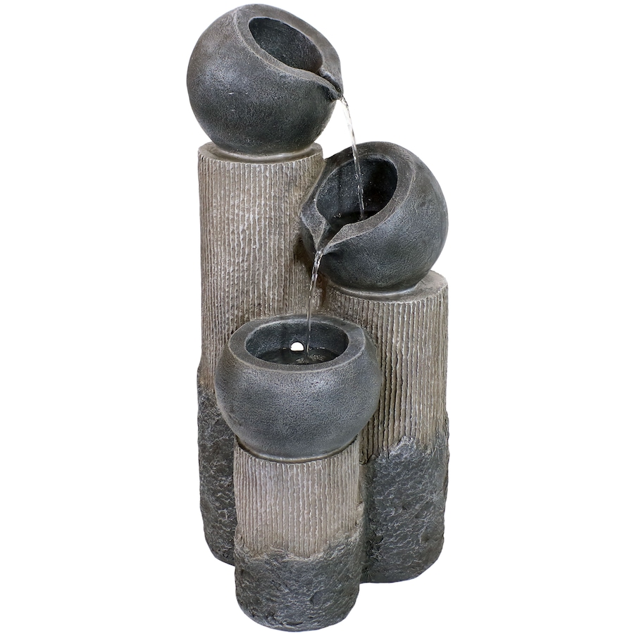 Image 872878.jpg, Product 872-878 / Price $487.05, Tiered Cascading Cups Solar Water Fountain with Battery Backup - 31-Inch from Sunnydaze Décor on TSC.ca's Home & Garden department