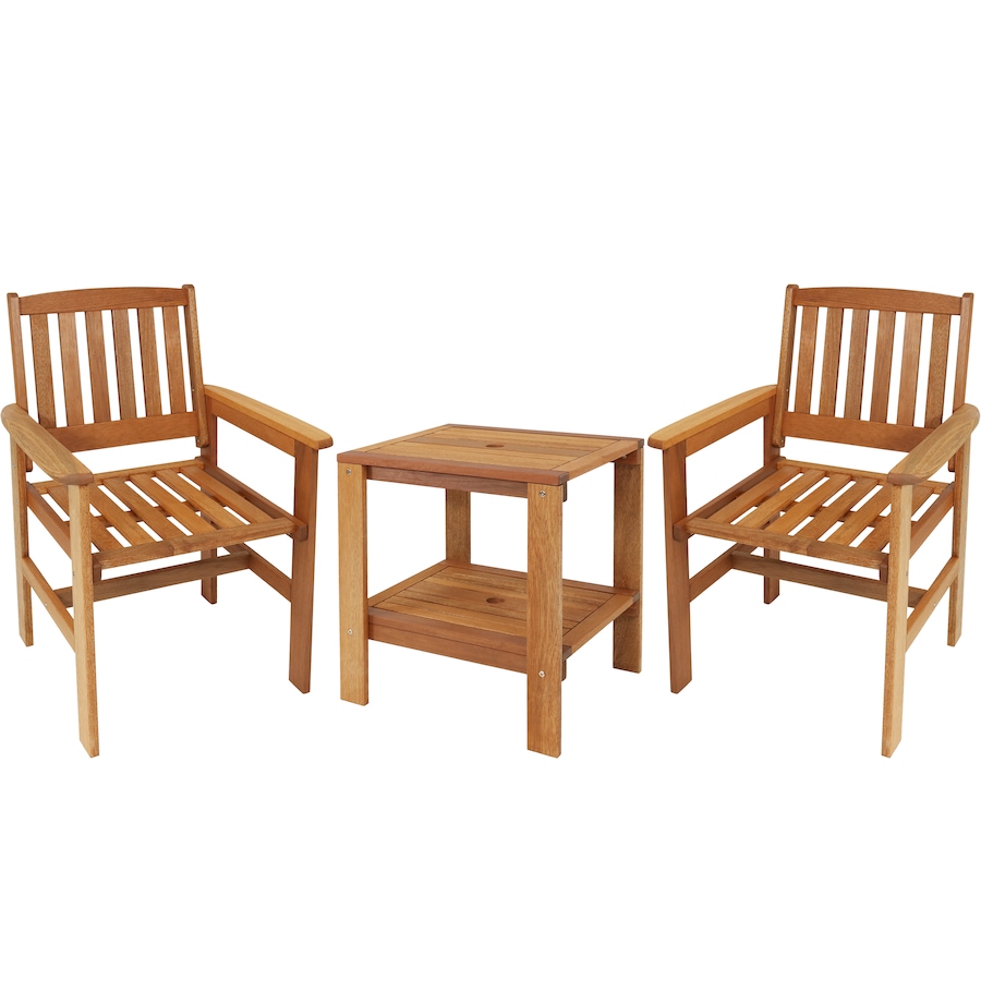 Image 872919.jpg, Product 872-919 / Price $415.35, Mission Design Meranti Wood 3-Piece Conversation Set from Sunnydaze Décor on TSC.ca's Home & Garden department