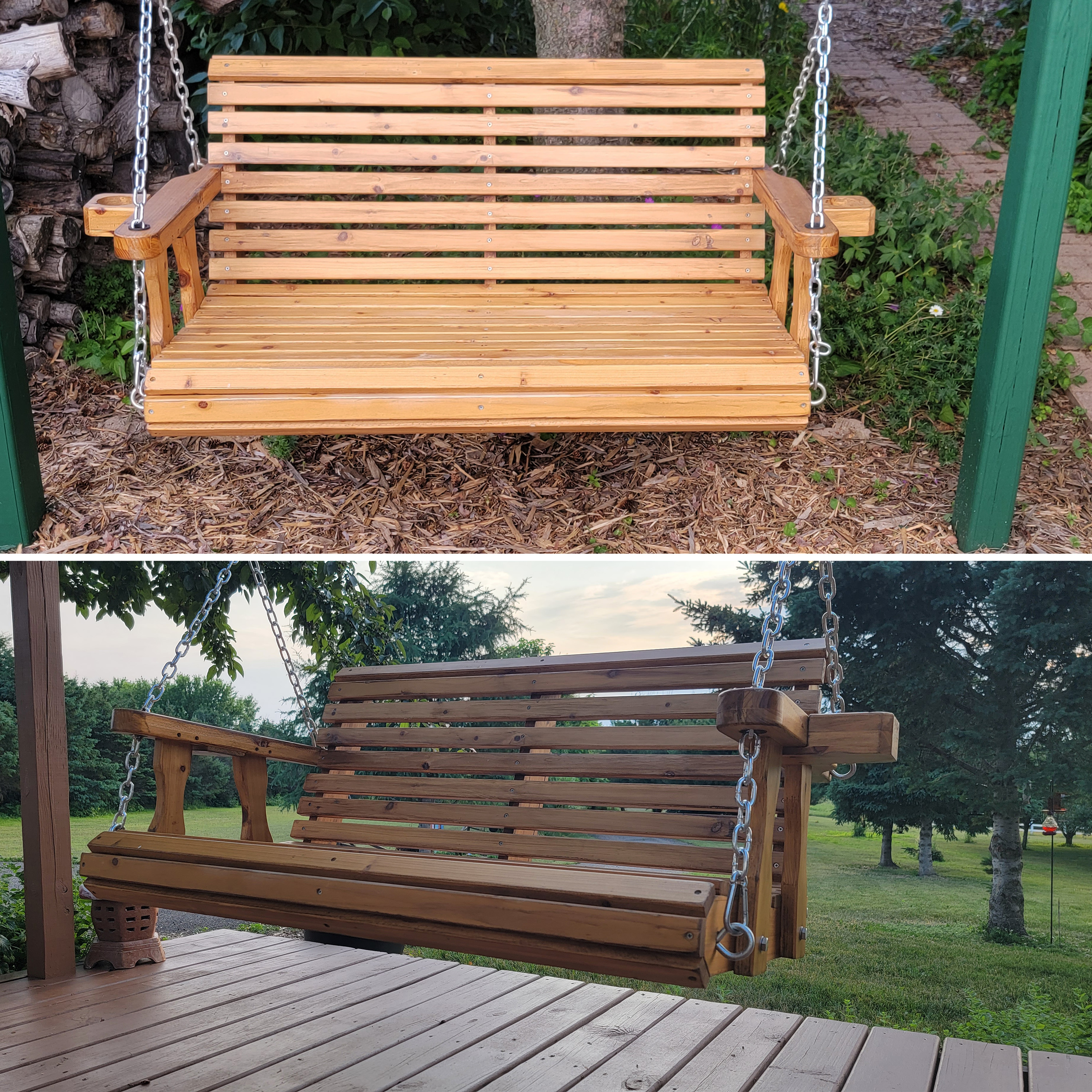 Traditional Wooden Porch Swing - TSC.ca