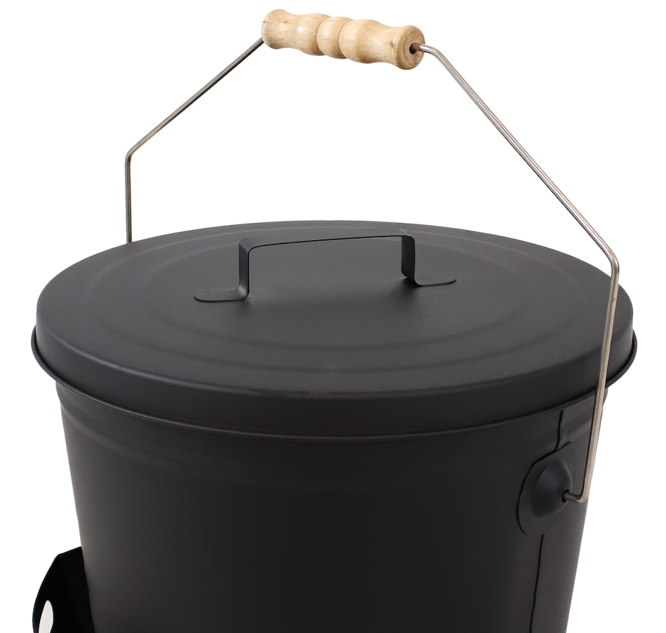 Image 872940_ALTMORE4.jpg, Product 872-940 / Price $120.85, Steel Fireplace Ash Bucket + Lid, Shovel and Brush from Sunnydaze Décor on TSC.ca's Kitchen department