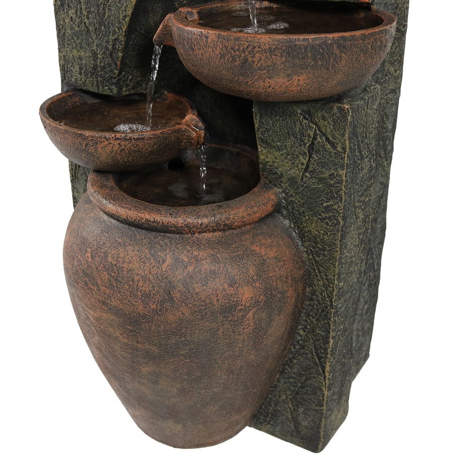 Image 872970_ALTMORE17.jpg, Product 872-970 / Price $493.05, Cascading Earthenware Pottery Stream Water Fountain - 39-Inch from Sunnydaze Décor on TSC.ca's Home & Garden department