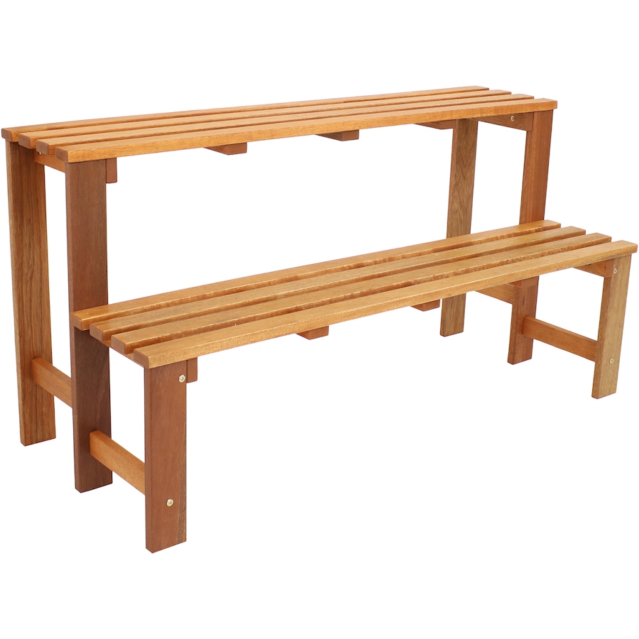 Image 872992.jpg, Product 872-992 / Price $226.35, Two-Tier Meranti Wood Plant Stand - Teak Oil Finish from Sunnydaze Décor on TSC.ca's Home & Garden department