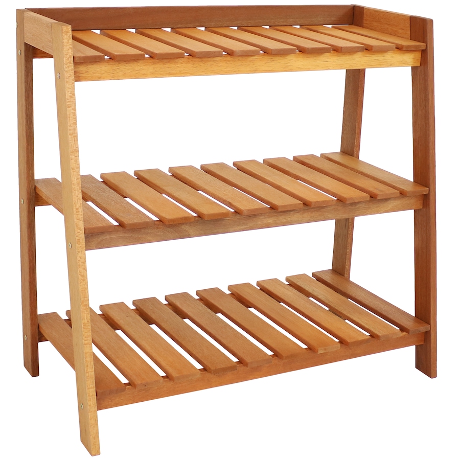 Image 873030.jpg, Product 873-030 / Price $284.95, Meranti Wood Garden Shelf - Teak Oil Finish from Sunnydaze Décor on TSC.ca's Home & Garden department