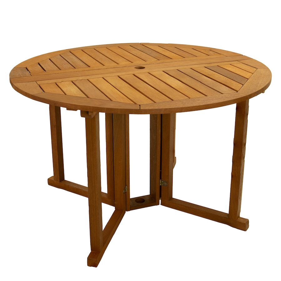 Image 873077.jpg, Product 873-077 / Price $451.45, Malaysian Hardwood Gateleg Patio Table - Teak Oil Finish from Sunnydaze Décor on TSC.ca's Home & Garden department
