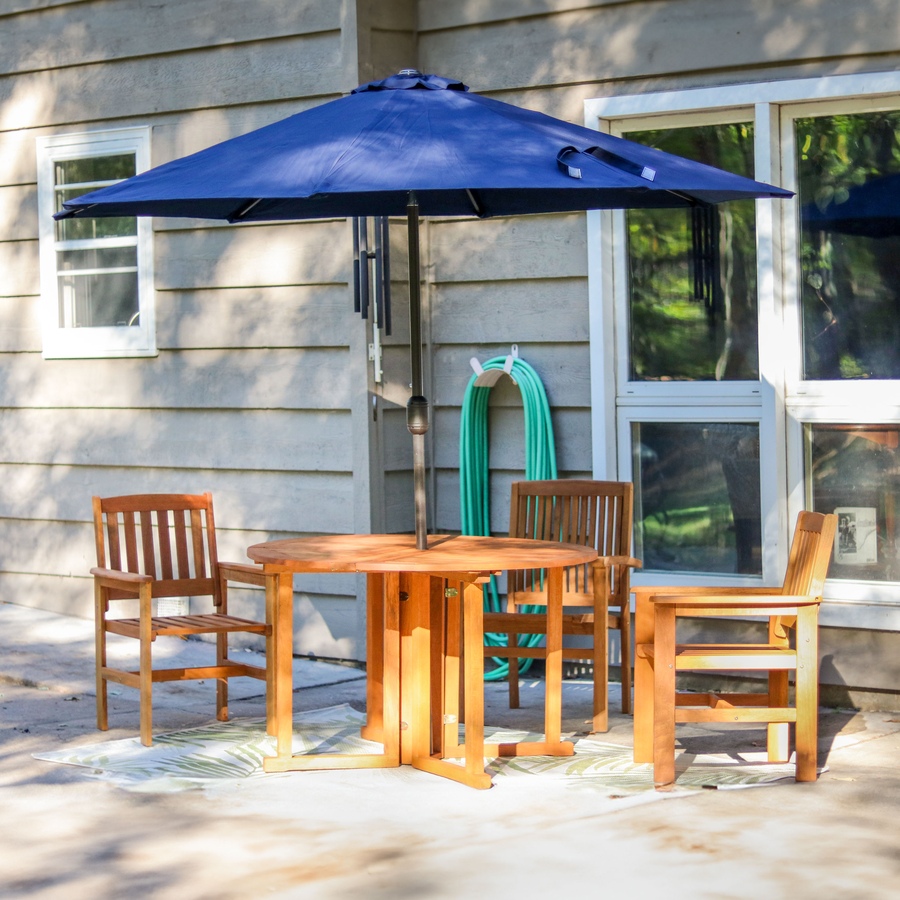 Image 873077_ALTMORE17.jpg, Product 873-077 / Price $451.45, Malaysian Hardwood Gateleg Patio Table - Teak Oil Finish from Sunnydaze Décor on TSC.ca's Home & Garden department