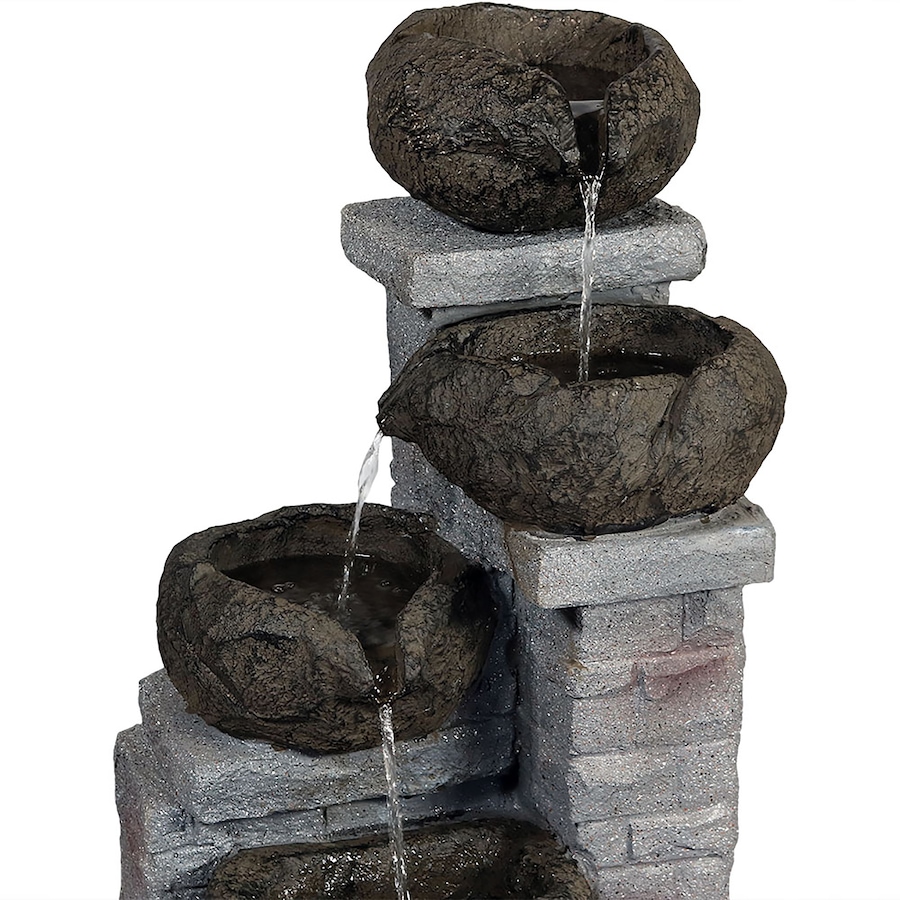 Image 873139_ALTMORE4.jpg, Product 873-139 / Price $493.05, Cascading Stone Bowls Solar Fountain from Sunnydaze Décor on TSC.ca's Home & Garden department