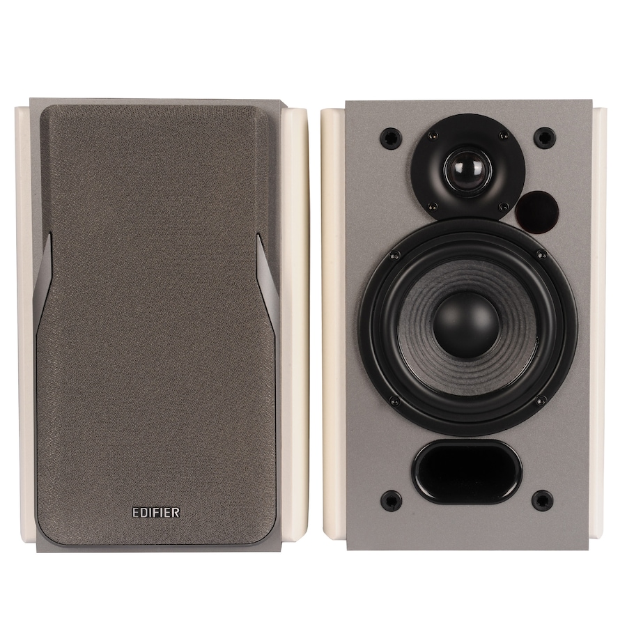 Image 873144_ALTMORE1.jpg, Product 873-144 / Price $209.99, Edifier R1380DB Active Bluetooth Bookshelf Speakers - Optical/Coaxial Input - 2.0 Wireless Studio Monitor Speaker - 42W RMS - White from Edifier on TSC.ca's Electronics department
