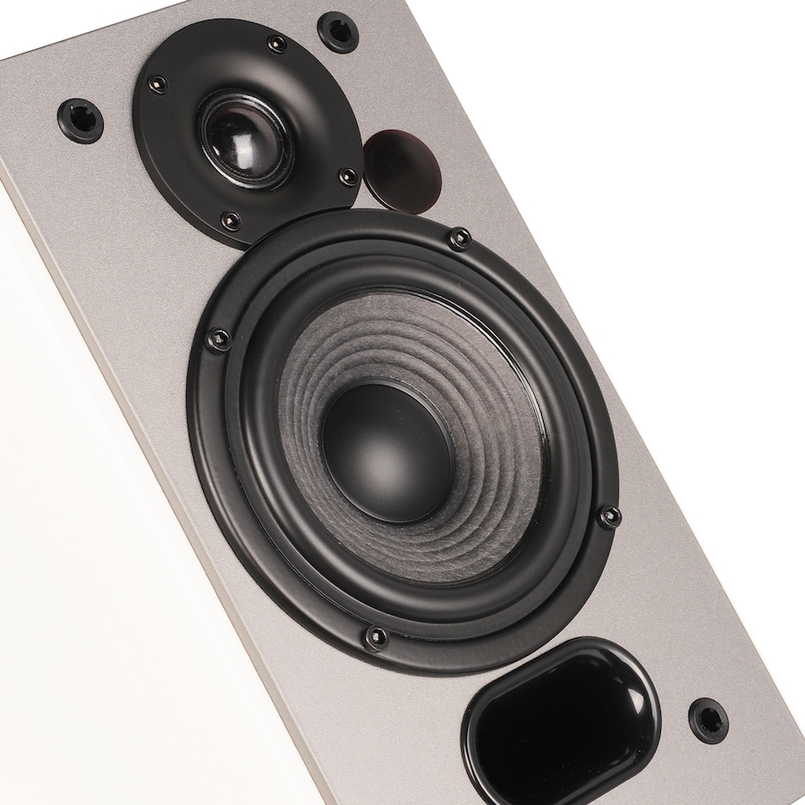 Image 873144_ALTMORE4.jpg, Product 873-144 / Price $209.99, Edifier R1380DB Active Bluetooth Bookshelf Speakers - Optical/Coaxial Input - 2.0 Wireless Studio Monitor Speaker - 42W RMS - White from Edifier on TSC.ca's Electronics department