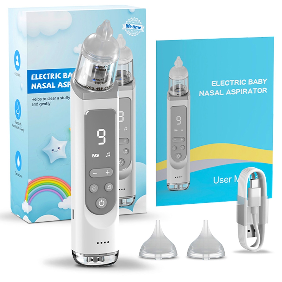 Image 873148.jpg, Product 873-148 / Price $59.99, Baby nasal aspirator | nose sucker | Electric Baby nasal care | Automatic baby nose cleaner| USB rechargeable| 9 snot sucker modes | Music & Colorful light soothing function from IMGadgets on TSC.ca's Health & Fitness department