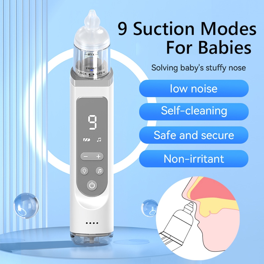 Image 873148_ALTMORE1.jpg, Product 873-148 / Price $59.99, Baby nasal aspirator | nose sucker | Electric Baby nasal care | Automatic baby nose cleaner| USB rechargeable| 9 snot sucker modes | Music & Colorful light soothing function from IMGadgets on TSC.ca's Health & Fitness department