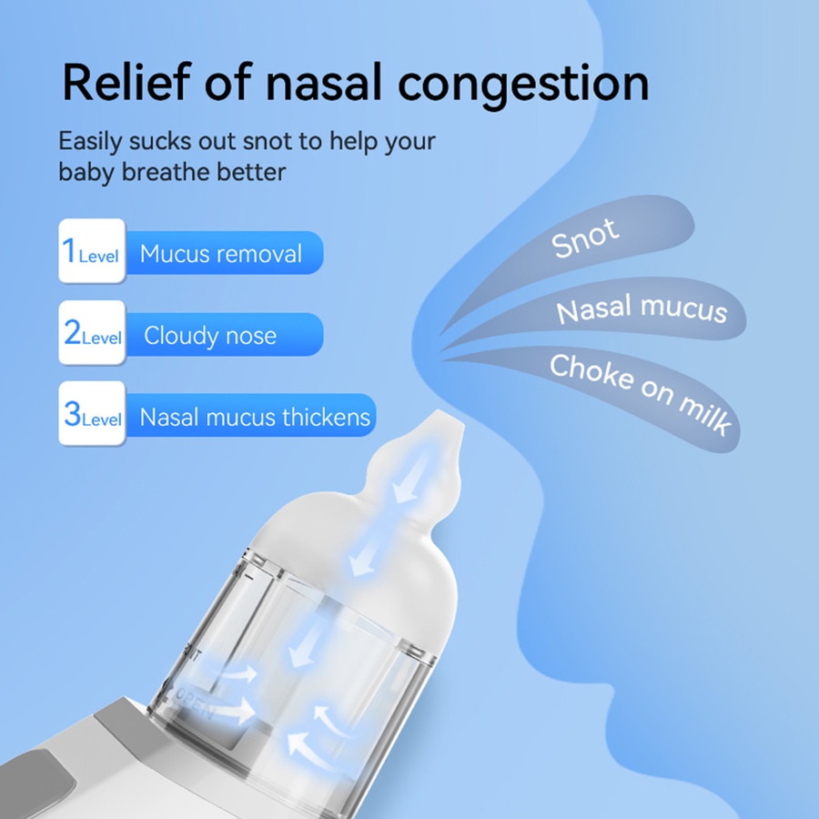 Image 873148_ALTMORE3.jpg, Product 873-148 / Price $59.99, Baby nasal aspirator | nose sucker | Electric Baby nasal care | Automatic baby nose cleaner| USB rechargeable| 9 snot sucker modes | Music & Colorful light soothing function from IMGadgets on TSC.ca's Health & Fitness department