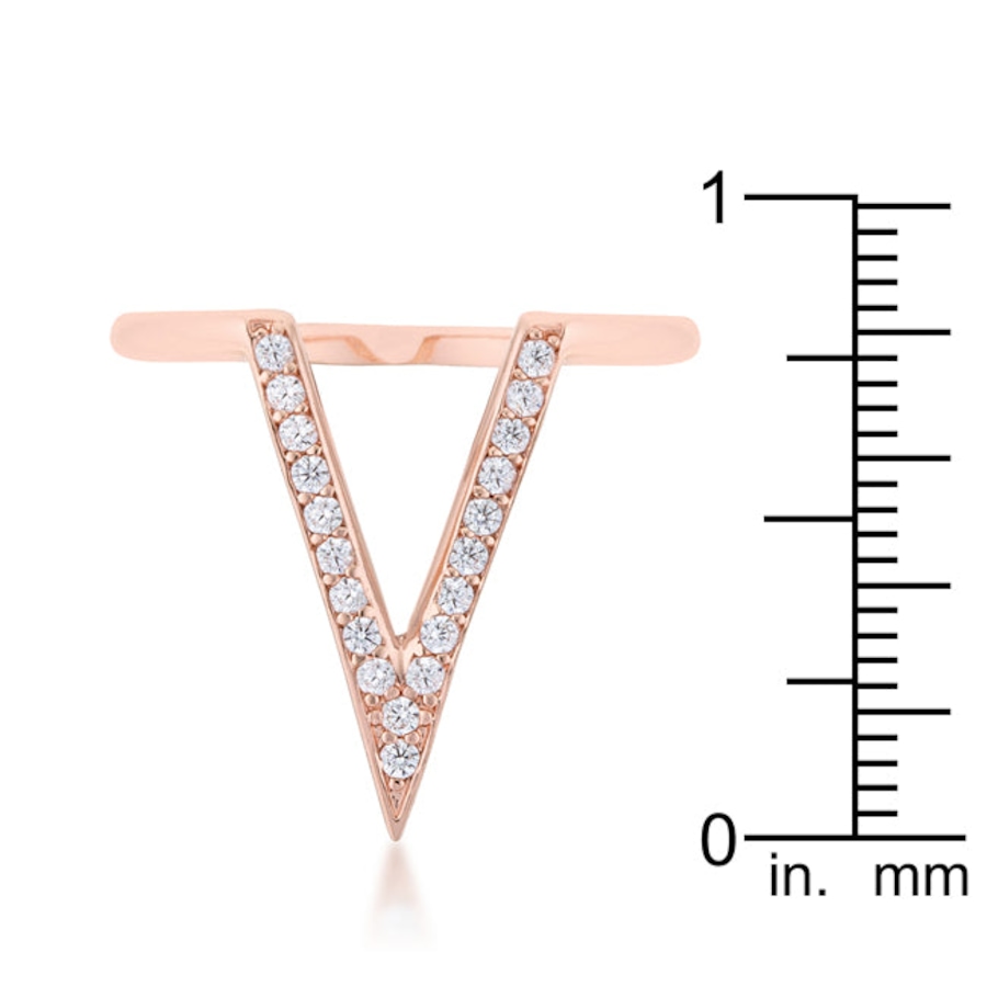 Image 873588_ALTMORE2.jpg, Product 873-588 / Price $138.27, Michelle 0.2ct CZ Delicate V-Shape Ring from Avera Group on TSC.ca's Jewellery department