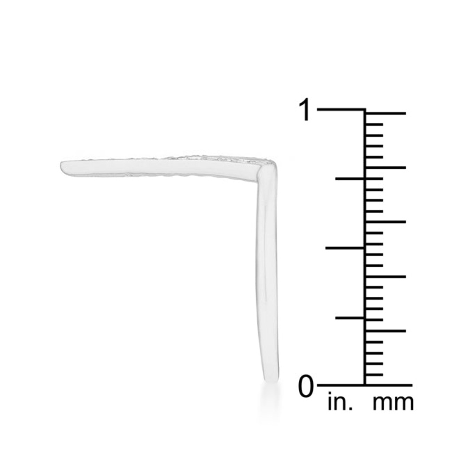 Image 873588_ALTMORE7.jpg, Product 873-588 / Price $138.27, Michelle 0.2ct CZ Delicate V-Shape Ring from Avera Group on TSC.ca's Jewellery department