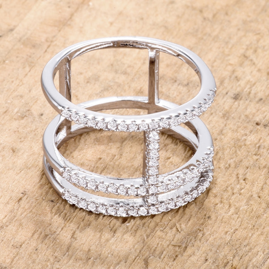 Image 873649_ALTMORE1.jpg, Product 873-649 / Price $152.81, 0.5Ct Parallel Ring with Brilliant CZ from Avera Group on TSC.ca's Jewellery department