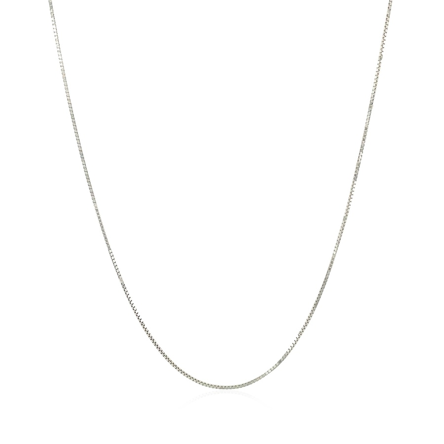 Image 875242_ALTMORE1.jpg, Product 875-242 / Price $580.80 - $628.43, 10k White Gold Classic Box Chain 0.6mm from Avera Group on TSC.ca's Jewellery department