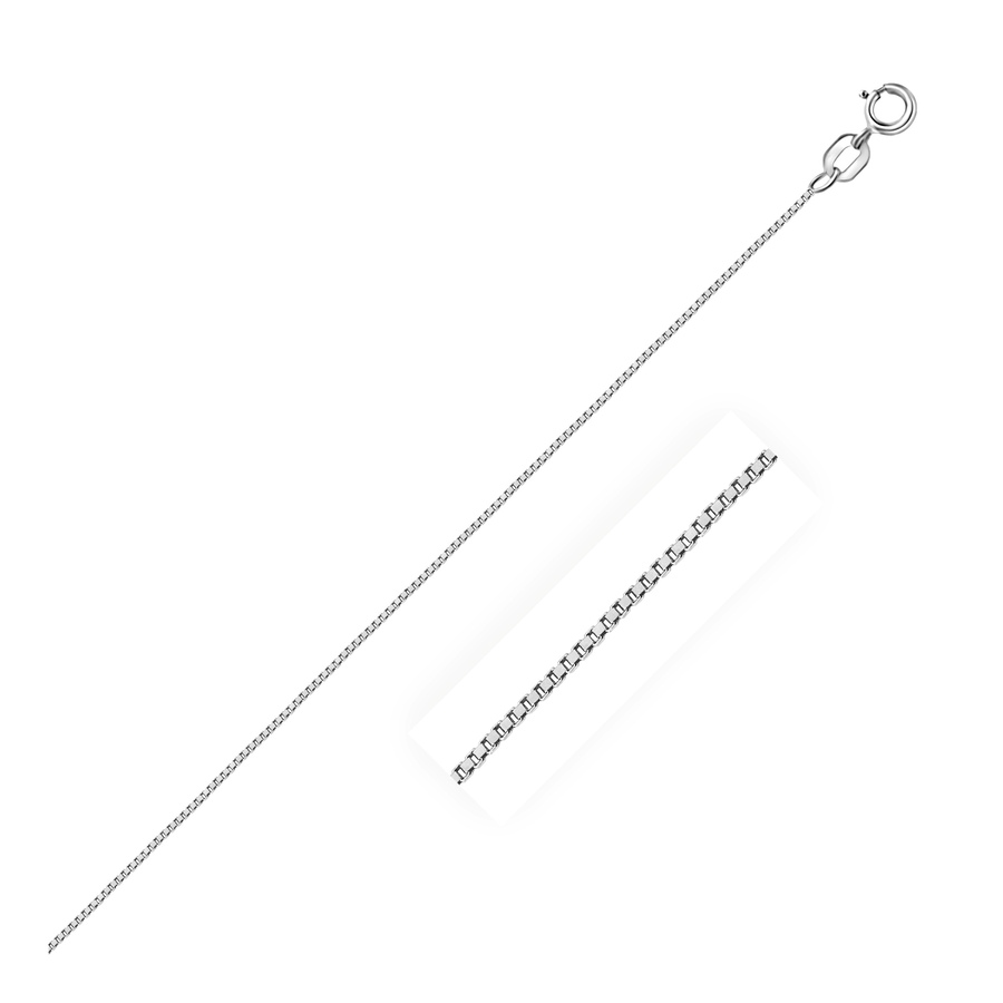 Image 876058_ST01.jpg, Product 876-058 / Price $676.24 - $1,022.74, 14K White Gold Classic Box Chain 0.6Mm from Avera Group on TSC.ca's Jewellery department