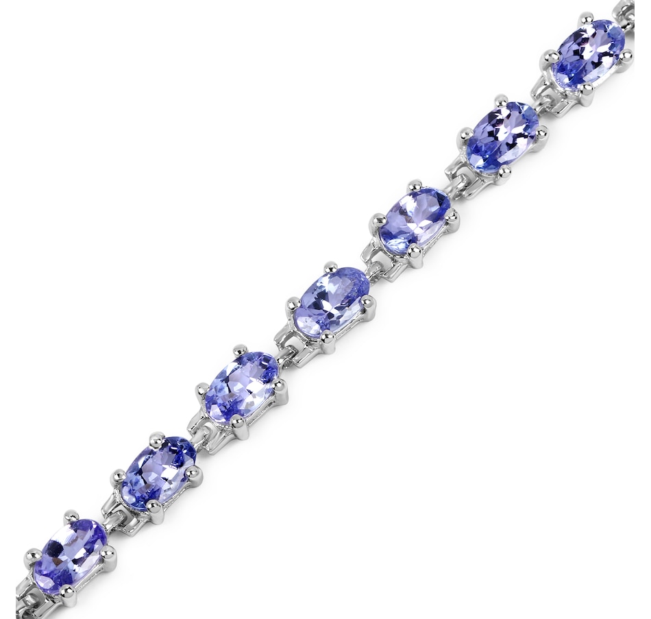 Jewellery - 6.25 Carat Genuine Tanzanite .925 Sterling Silver Bracelet ...