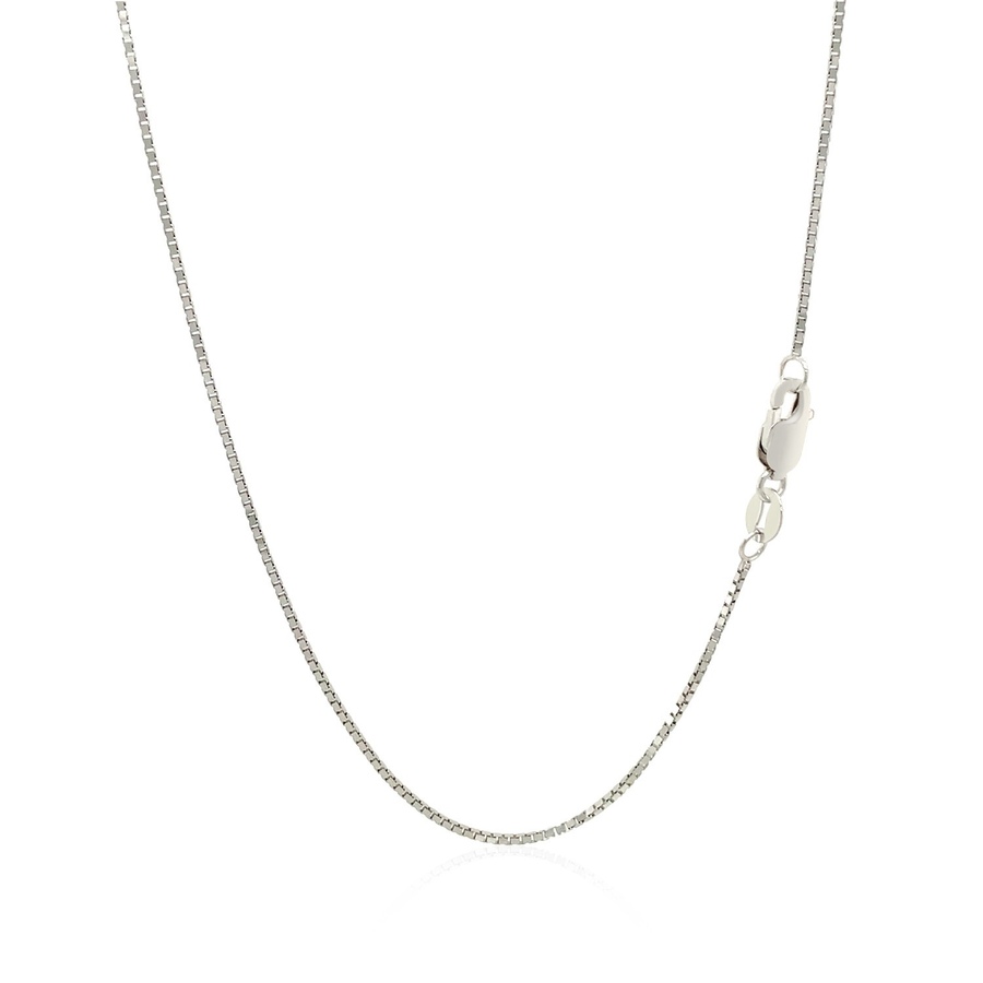 Image 877681_ALTMORE2.jpg, Product 877-681 / Price $1,052.63 - $1,526.93, 10k White Gold Classic Box Chain 0.8mm from Avera Group on TSC.ca's Jewellery department