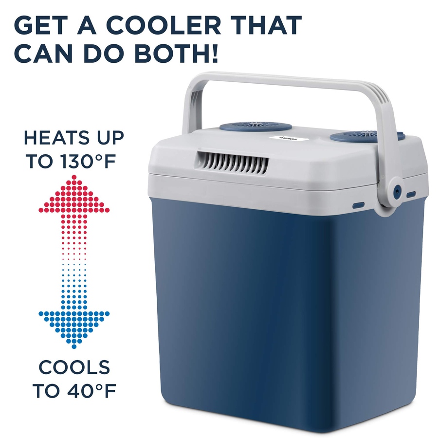 Image 878031_ALTMORE2.jpg, Product 878-031 / Price $159.99, Ivation Electric Cooler & Warmer, 25 L Portable Thermoelectric 12 Volt Cooler with Handle - Blue from Ivation on TSC.ca's Kitchen department