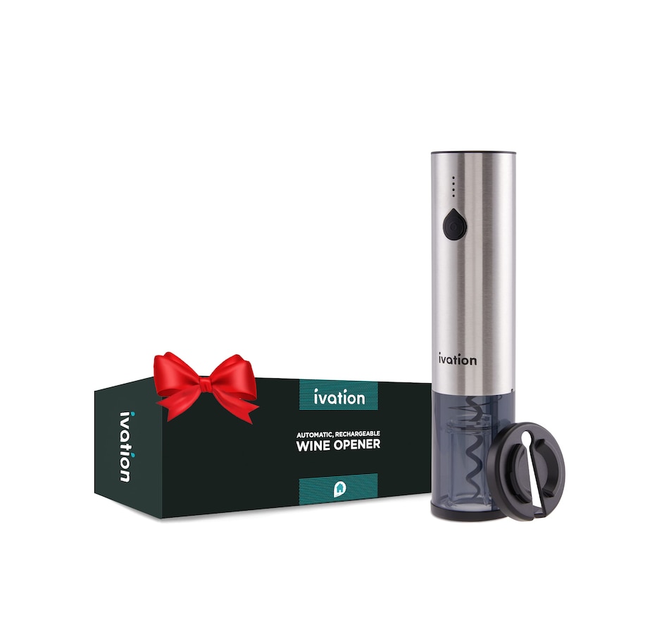 Image 878056_ALTMORE4.jpg, Product 878-056 / Price $69.99, Ivation Rechargeable Automatic Wine Opener, Electric Wine Bottle Opener W/LED Lights & Foil Cutter from Ivation on TSC.ca's Kitchen department