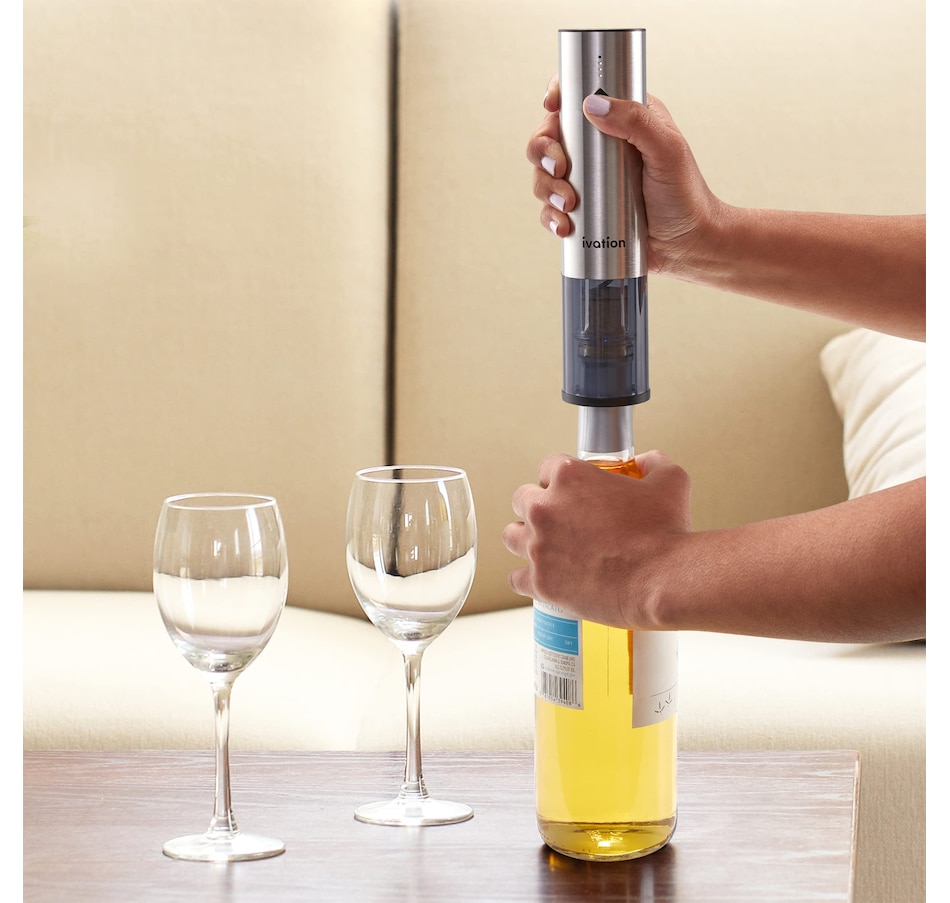Image 878056_ALTMORE5.jpg, Product 878-056 / Price $69.99, Ivation Rechargeable Automatic Wine Opener, Electric Wine Bottle Opener W/LED Lights & Foil Cutter from Ivation on TSC.ca's Kitchen department
