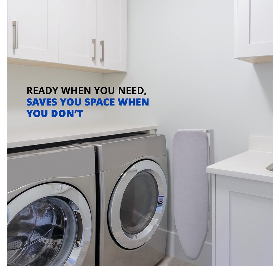 Image 878068_ALTMORE4.jpg, Product 878-068 / Price $109.99, Ivation Wall Mounted Ironing Board, 36.2” x 12.2” Fold Down Iron Board for Home, Apartment & More from Ivation on TSC.ca's Beauty department