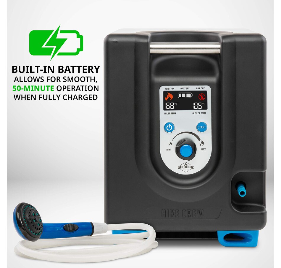 Image 878075_ALTMORE3.jpg, Product 878-075 / Price $549.99, Hike Crew Portable Propane Water Heater & Shower Pump with Built-In Battery, Safety Shutoff & Case from Hike Crew on TSC.ca's Health & Fitness department